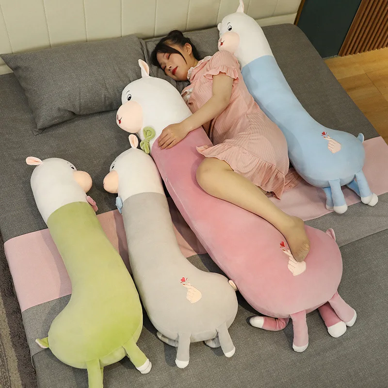 

Kawaii Alpaca Pillow Doll Plush Toy Stuffed Alpaca Sheep Plush Toy Soft Long Sleeping Pillow Cute Lamb Doll Girl Children Gifts