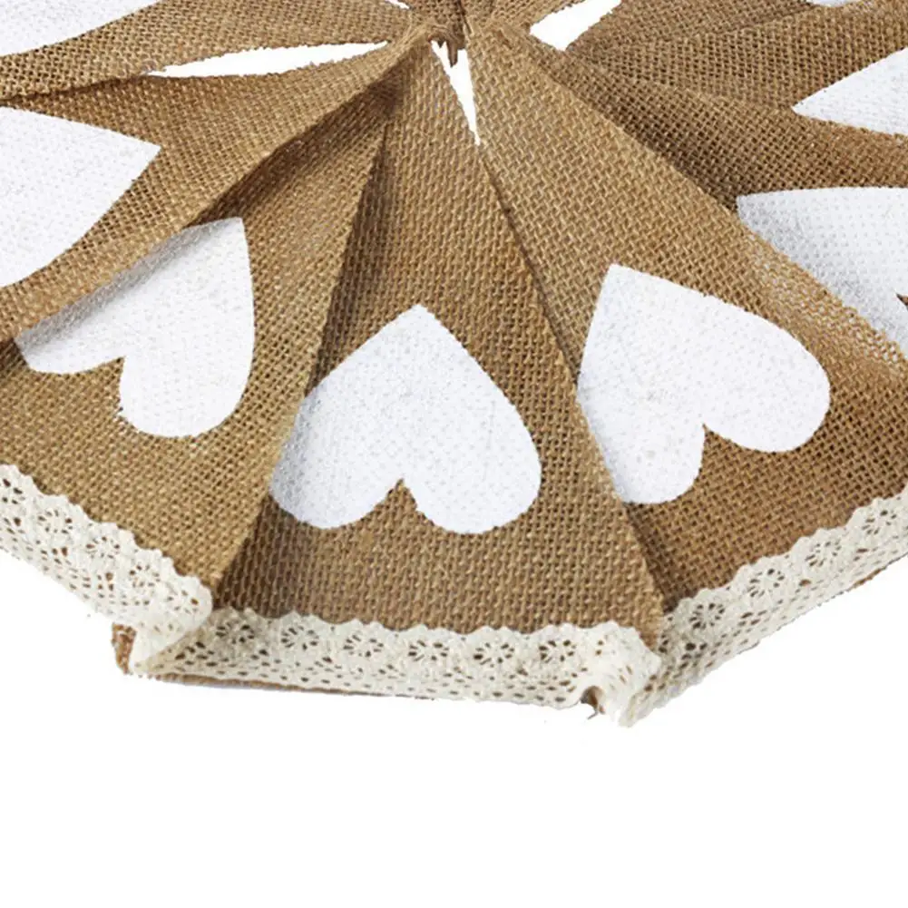 

1 set of heart-shaped dovetail paper happy birthday party holiday party banner bunting garland decoration bunting O2S3