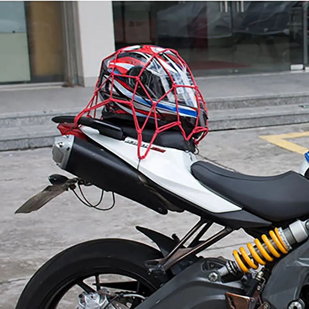 

Сетка для мотоциклетного шлема, светоотражающая карманная сетка, защитное снаряжение, крючки для багажа, аксессуары для мотоциклов