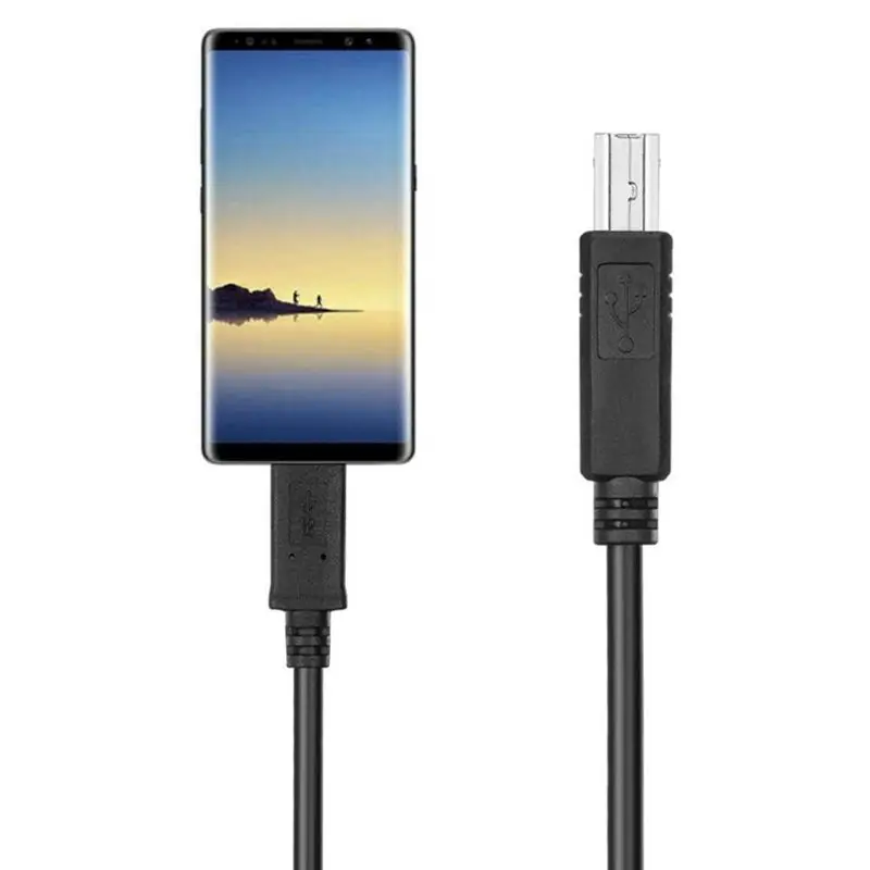 USB C 3 1 Type папа к USB2.0 B Мужской кабель для передачи данных ноутбука принтер жесткий