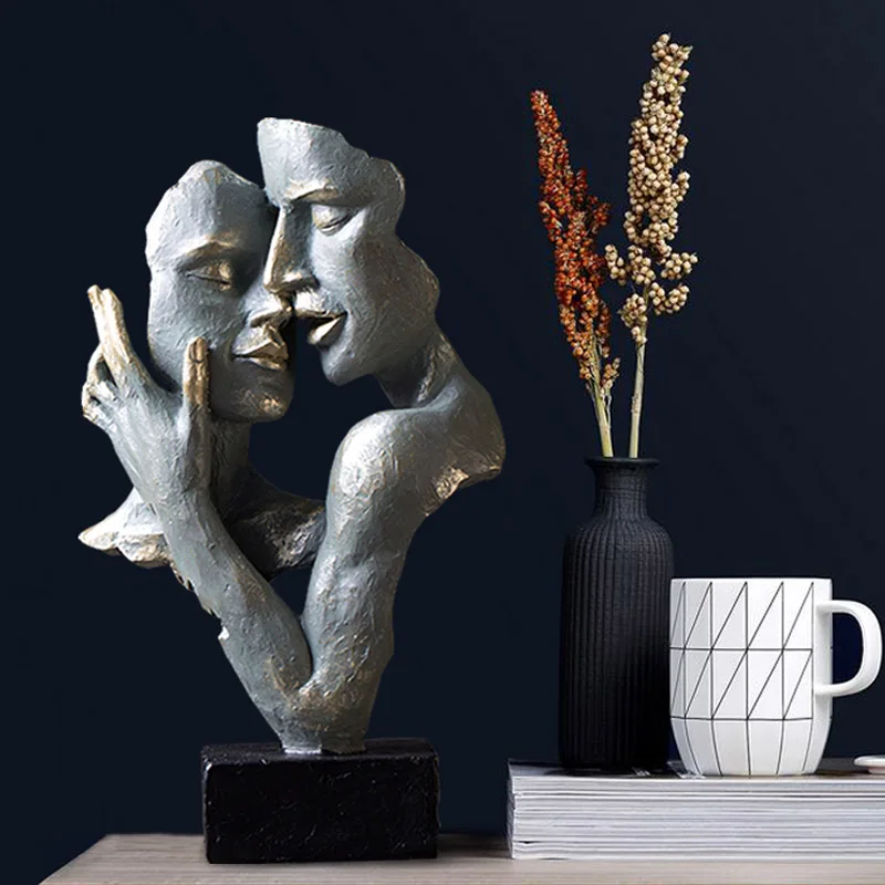 Strongwell Скандинавская абстрактная скульптура лица статуя персонажа Ретро