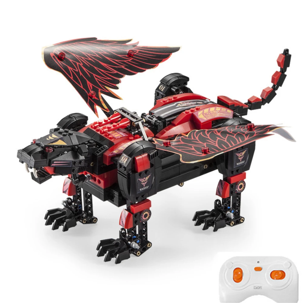 646 шт. электронные строительные блоки динозавр RC Тигр технические дистанционного