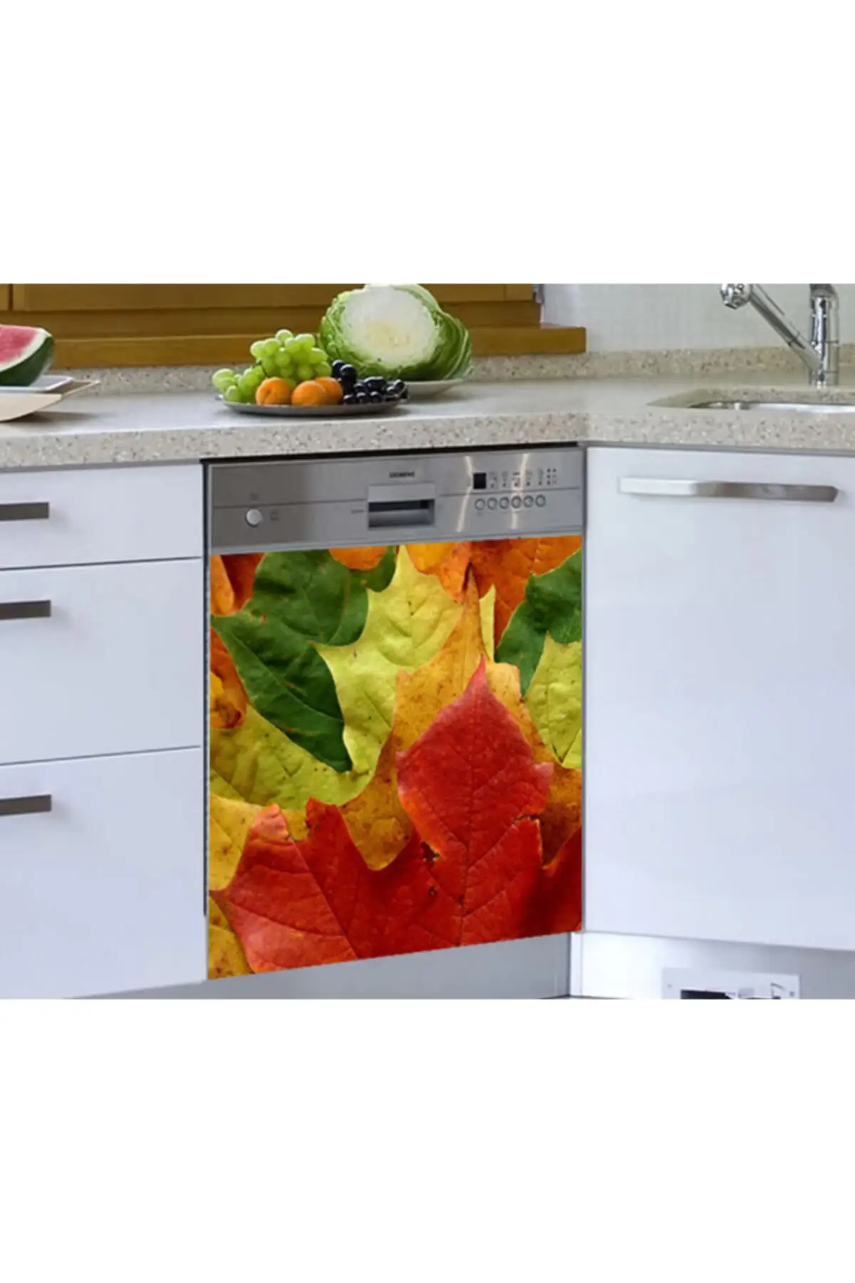 

Dishwasher Sticker Red Leaves