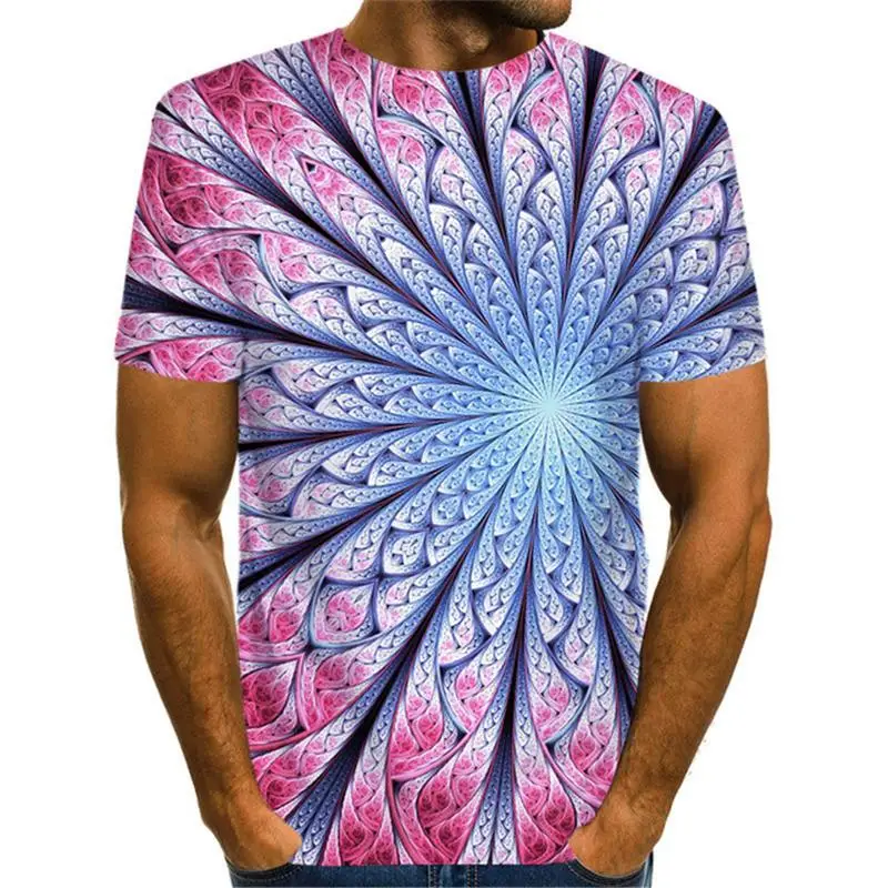 

Funny 3d Lightning T Shirt Men Women Summer Fashion Short Sleeve Harajuku Streatwear Geometric Psychedelic 3d Printed Tshirt