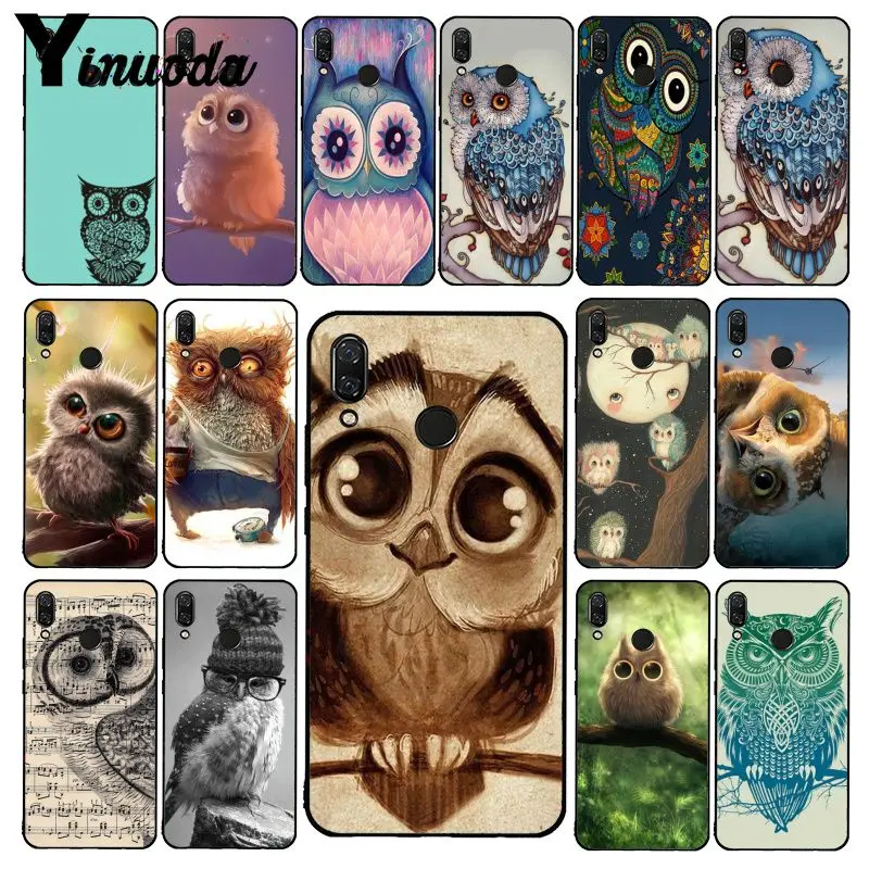 

Yinuoda Animal Cute Cartoon Owl Phone Case for Xiaomi Redmi8 4X 6A S2 Go Redmi 5 5Plus Note8 Note5 7 Note8Pro