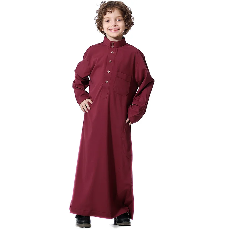 Fashion Muslim Dubai Arab Emirates Pocket Teen Boy Robe Little Dress Saudi Arabia Ramadan India Pakistan Clothing | Тематическая