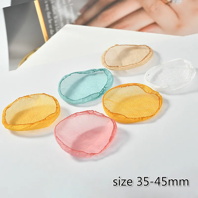 Новинка 2019 длинные серьги из прозрачного кружева и шифона с лепестками цветов