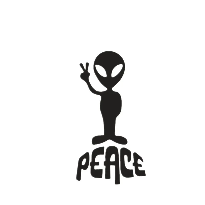 

Victory Alien Peace UFO ET Stickers Car Styling Anime Motorcycle Car Stickers Decals Exterior Accessories