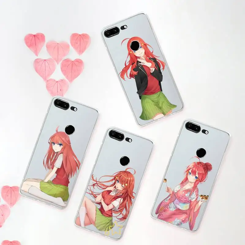 

Gotoubun no Hanayome Phone Case Transparent for Huawei mate 20 10 9 8 X S 5G Z Enjoy pro plus
