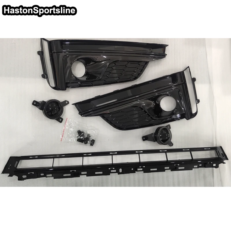 

S5 S-line нижний гриль с поддельным ACC передняя противотуманная фасветильник гриль для Audi 2016-2019 аксессуары для автостайлинга