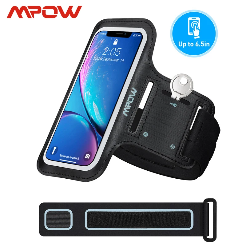 Mpow до 6 5 дюймов Спортивная нарукавная повязка для залов чехол belf ПВХ Sweatproof