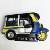 qiqipp thailand tourism commemorative bangkok characteristic dash car stereo decoration magnetic stickers
