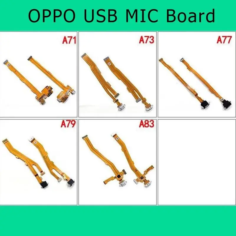 OPPO A71 A73 A77 A79 A83 A1 A3 A5 зарядная Плата USB MIC фонарик с вибрирующим мотором FFC PCB IC