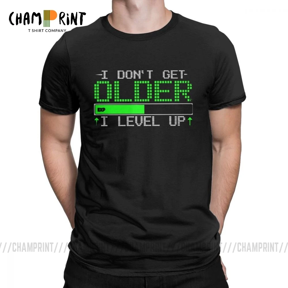 Футболка с надписью I Don't Get Older Level Up для мужчин смешной подарок на день рождения