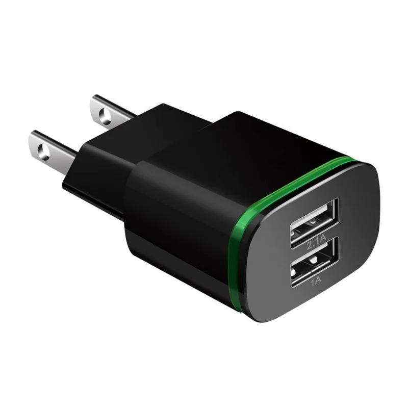 Многопортовый концентратор с вилкой для ЕС/США двойной порт USB адаптер зарядного