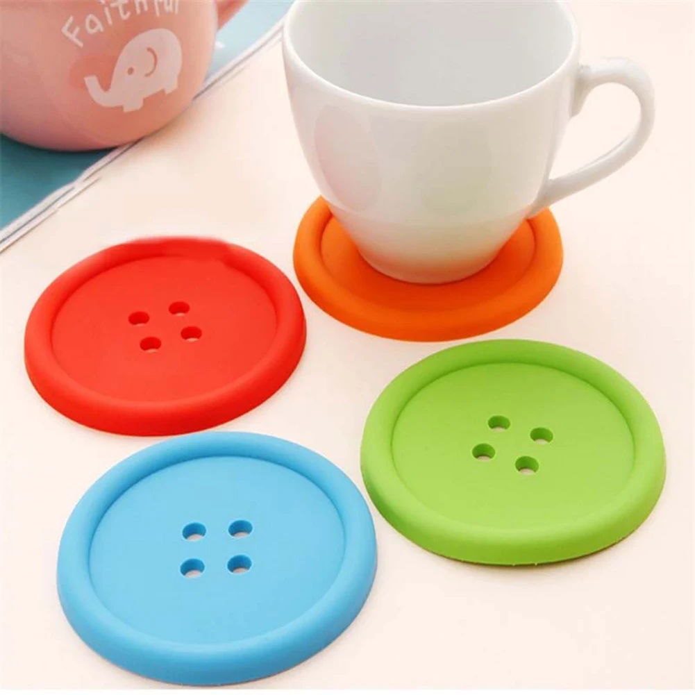 Креативные бытовые принадлежности круглые силиконовые подставки под коврик