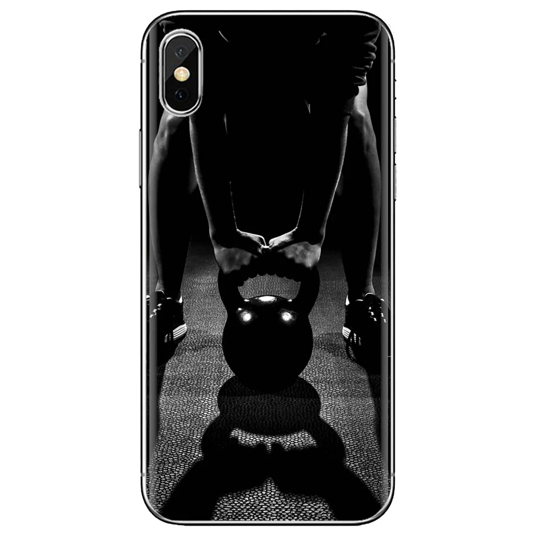 Тренировочный силиконовый чехол CrossFit для iPhone iPod Touch 11 12 Pro 4 4S 5 5S SE 5C 6 6S 7 8 X XR XS Plus Max