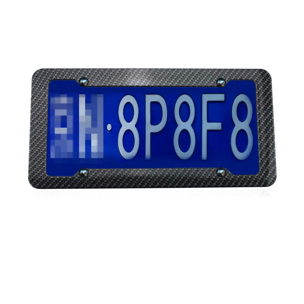 DSYCAR 2 шт./компл. рамка номерного знака из углеродного волокна тонкий