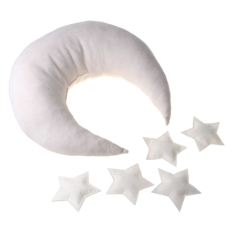 

Baby Photography Posing Props Moon Pillow Stars Set Newborn Infants Photo Shooting Accessories