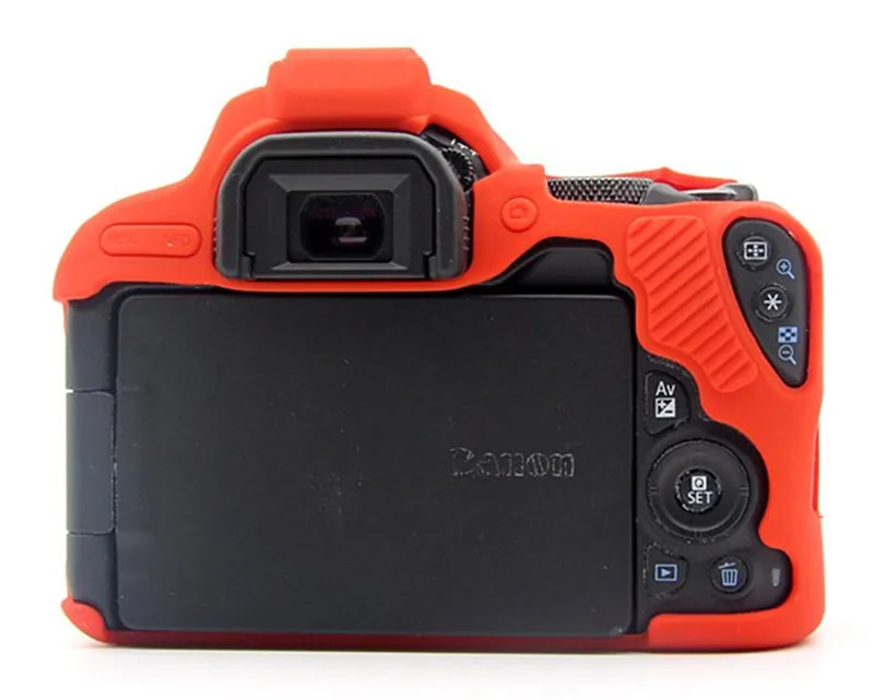 Силиконовый кожаный брони чехол защитный для камеры Canon EOS 200D Mark II 250D Rebel SL2 SL3
