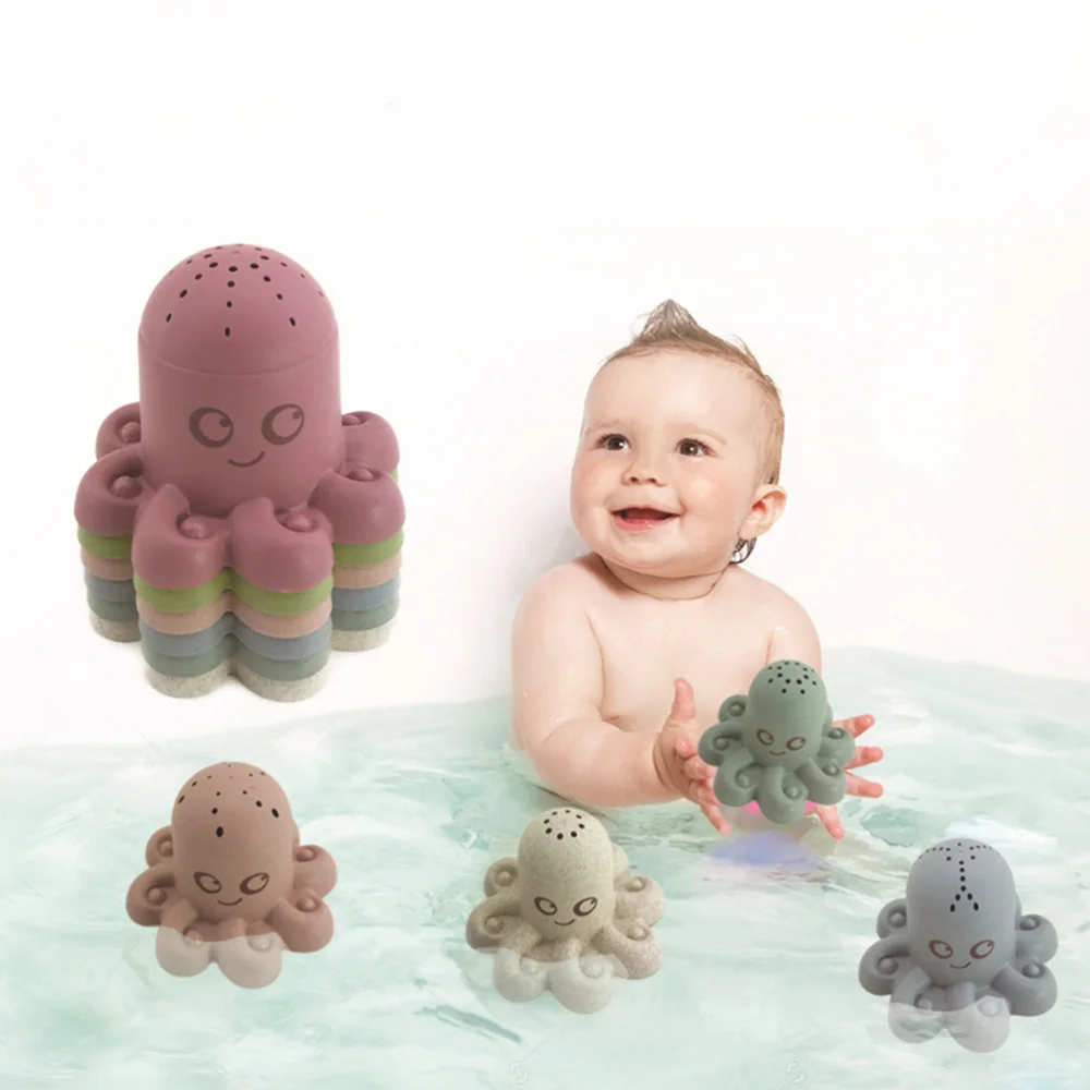 

6Pcs Interesting Bathing Toys Children Shower Playthings Stacking Cup Beach Toys