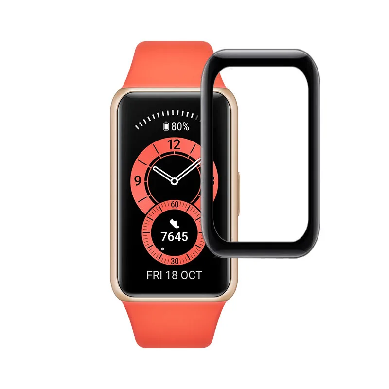 

3D Curved Full Edge Smartband Protective Film Cover For Huawei Band 6 Smart Bracelet Band6 Wristband Screen Protector Case