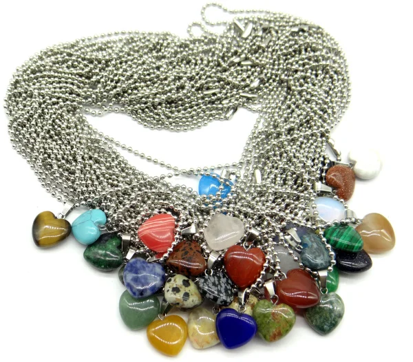 Натуральный камень бирюзовые кварцевые кристаллы тигровый глаз опал подвески в