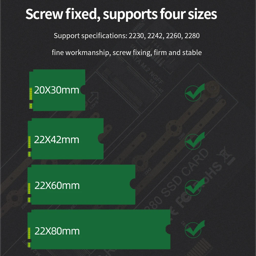 Плата адаптера TISHRIC с одним/двумя портами M.2 NVME на Pcie 4x B/M интерфейс ключа