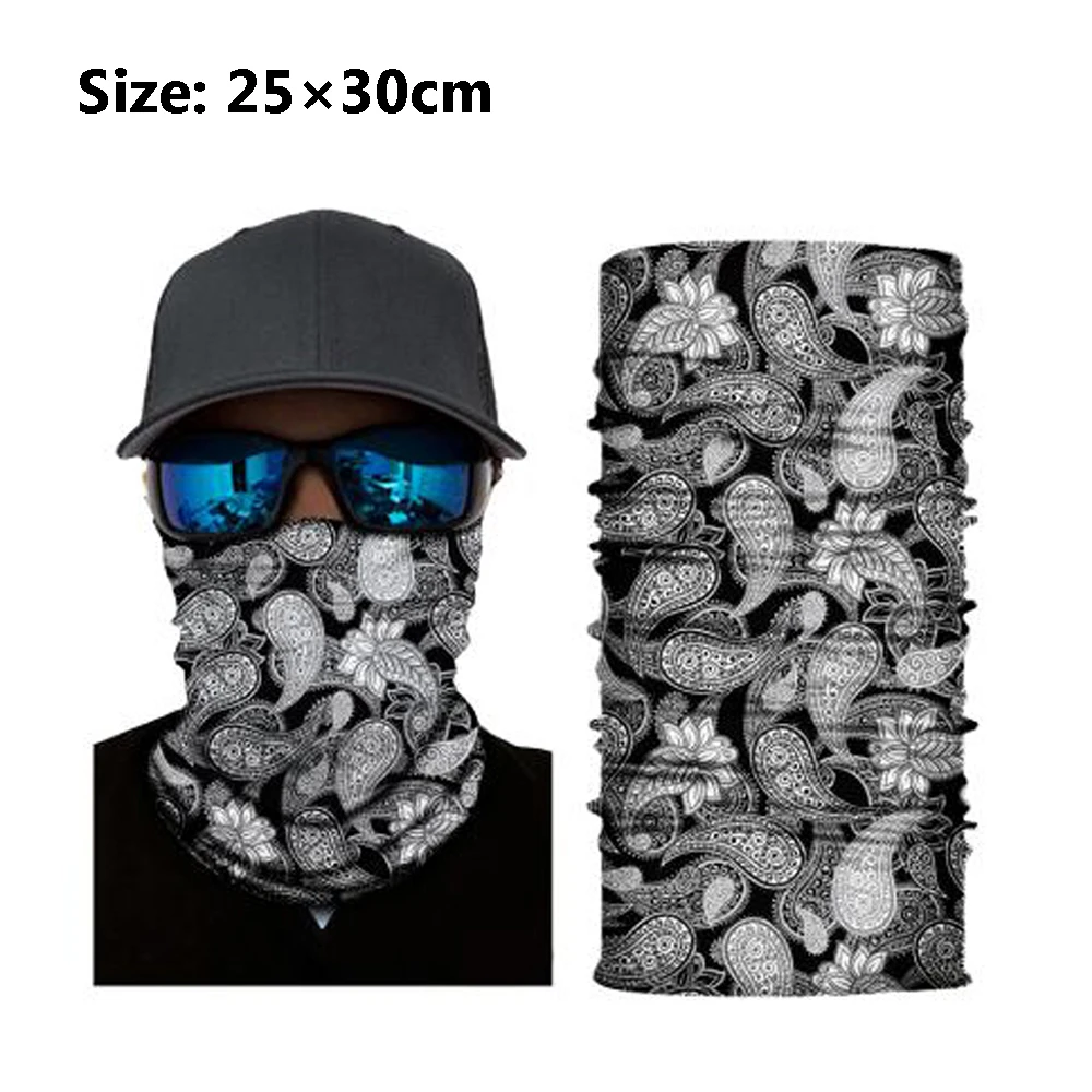 

High Elastic Camouflage Seamless Bandana Buffs Neck Gaiter Headband Cycling Fishing Balaclava Tube Face Shield Men Women Scarf