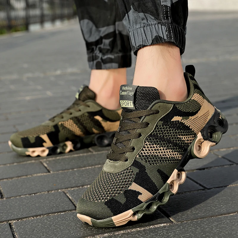 

Camouflage Single Shoe Ventilation Net Surface Hollowed Out Military Training Men's Shoes Mountaineering Shoes Hunting Travel