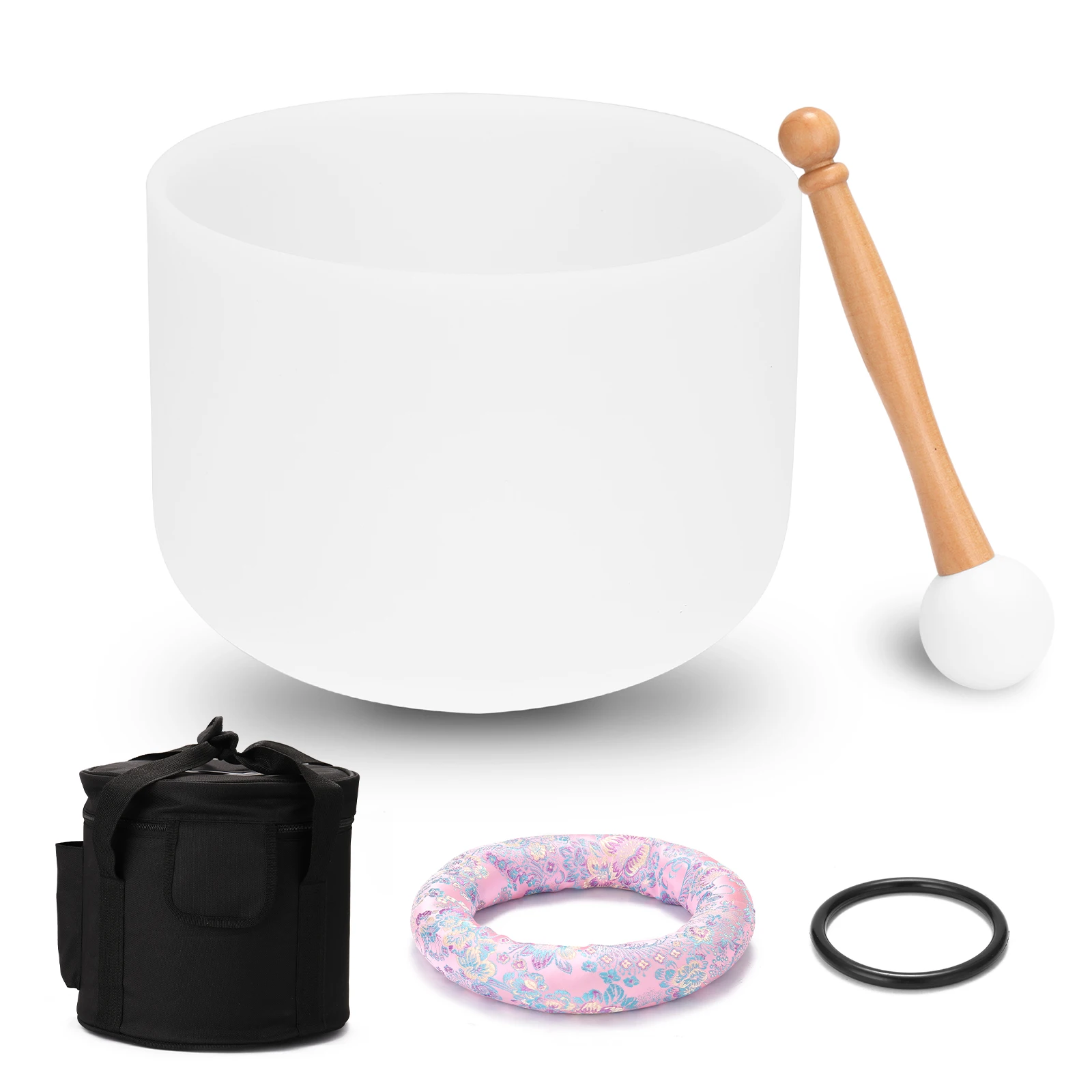 

432HZ Crystal Struck Bowl Ritual Music Therapy Yoga Meditation Singing Bowls with Storage Bag Percussion Instruments