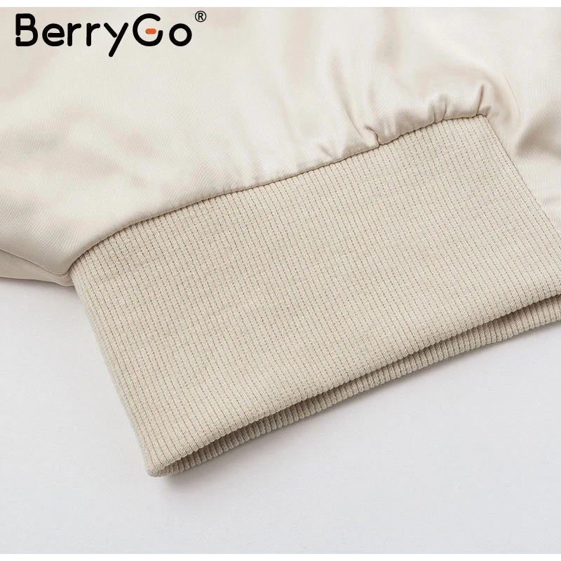 BerryGO Harajuku Женская куртка с рукавами «летучая мышь», пальто, осенняя Женская куртка-бомбер, негабаритная куртка, пальто, Повседневная Уличная женская верхняя одежда, пальто