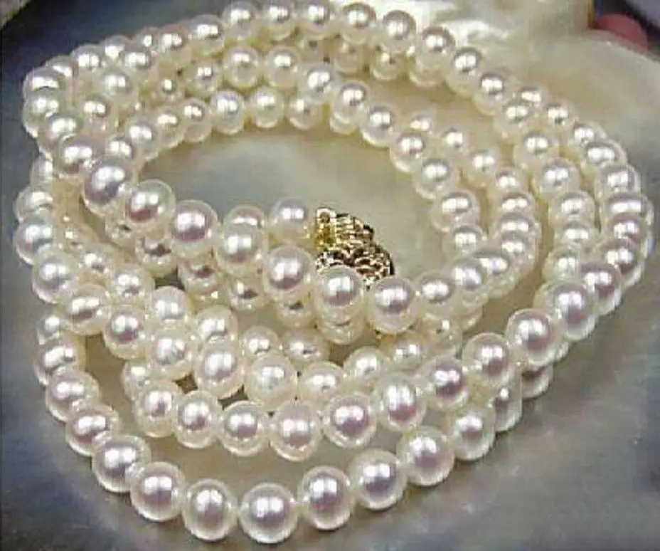 Natural AAA Round 8-9mm South Sea White Pearl Necklace 25