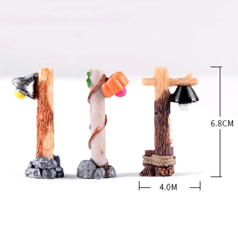 1 шт. уличная лампа орнамент фигурка модель мох микро пейзаж кукольный домик