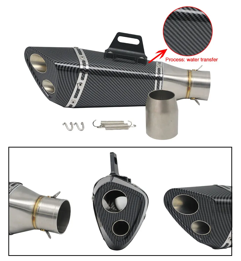 ZSDTRP Универсальный мотоцикл глушитель слипоны Akrapovic наклейки для Yoshimura R11 Suzuki GSXR 600 750 Ninja650