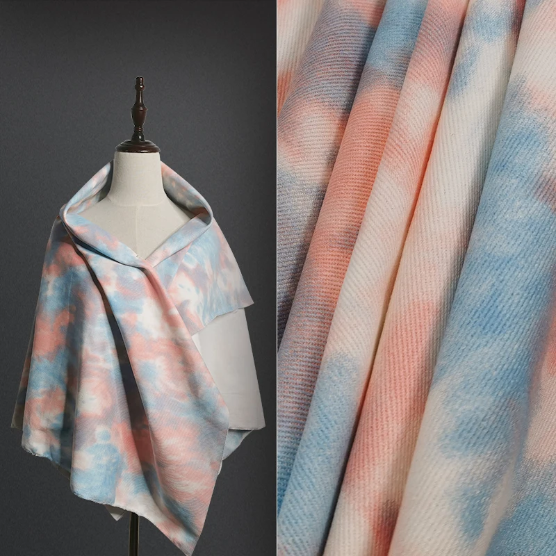 

Diy Handmade Clothes Thick Pure Cotton Fabric High-end Sofa Clothing Designer Fabric Washed Cotton Printed Denim