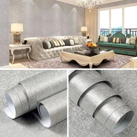 silk silver pvc waterproof renovation thicken wallpapers diy self adhesive solid color wall sticker living room hotel wall decal
