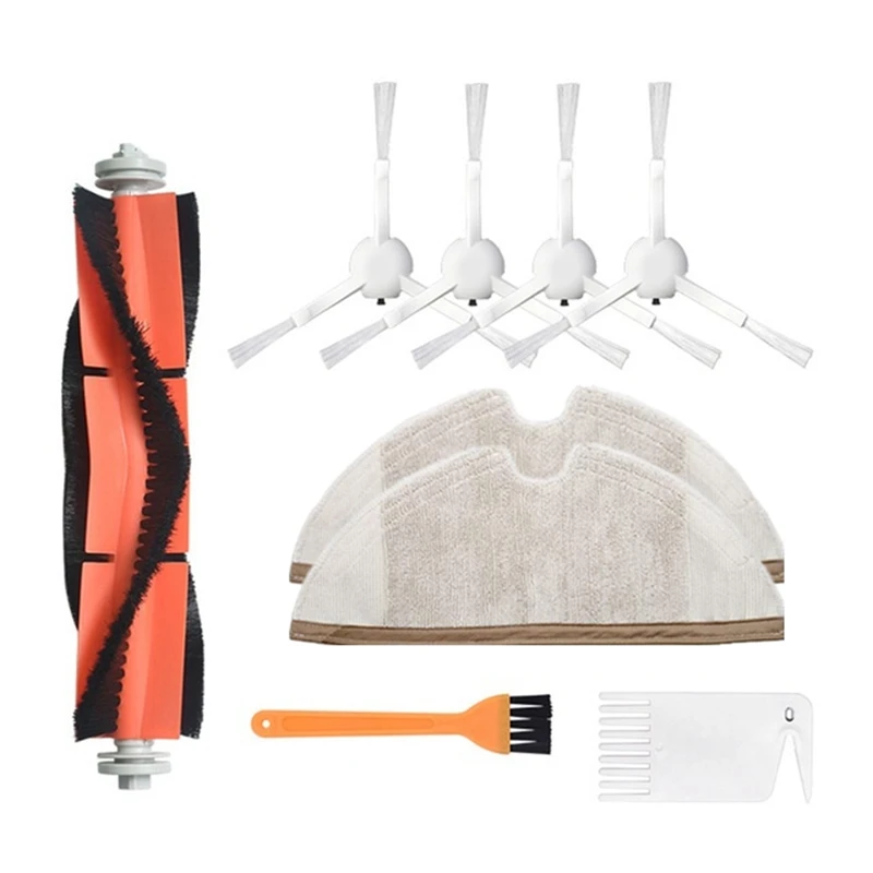 

Набор сменных деталей для робота Xiaomi Mijia 1C, 9 шт., боковые ролики, HEPA-фильтр, основная щетка, швабра