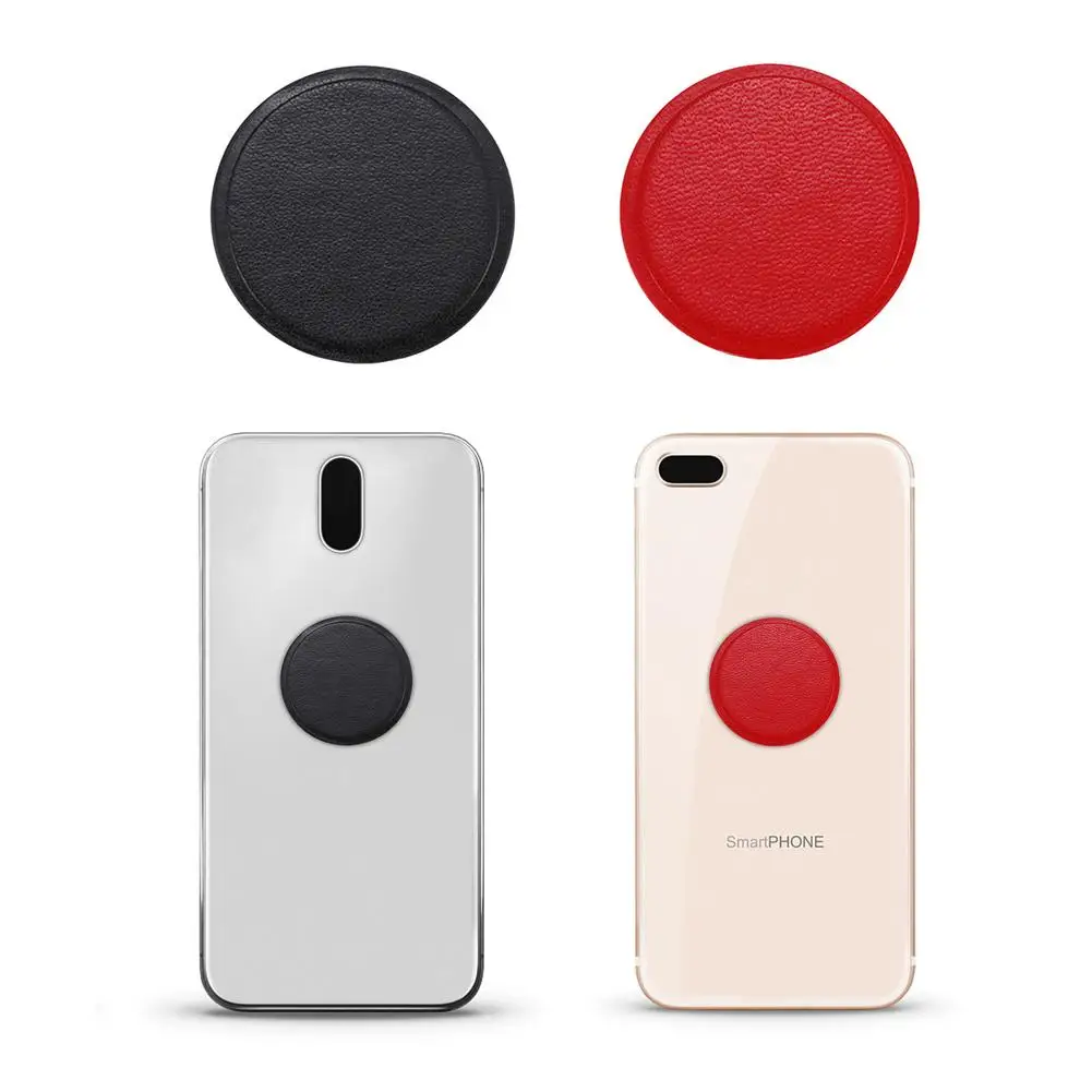 

PU Leather Metal Plate Shellnail For Car Phone Magnetic Holder