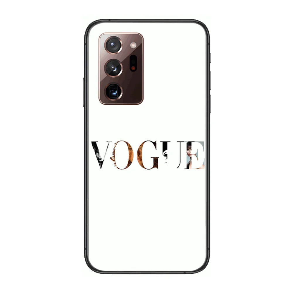 

Fashion Bible Magazine Phone Case cover hull For SamSung note20 10 9 8 4 pro plus black prime soft bumper Transparent