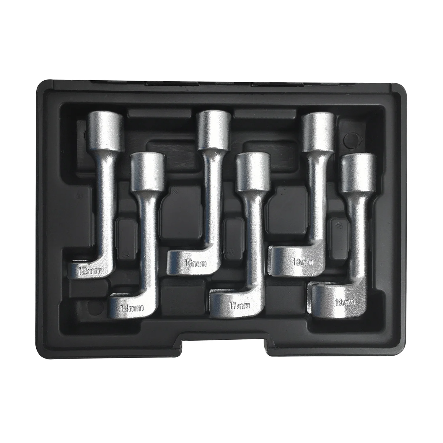 

KKMOON 6pc Fuel Injection Sockets Open End 1/2'' Dr. 12,14,16,17,18,19mm Wrench