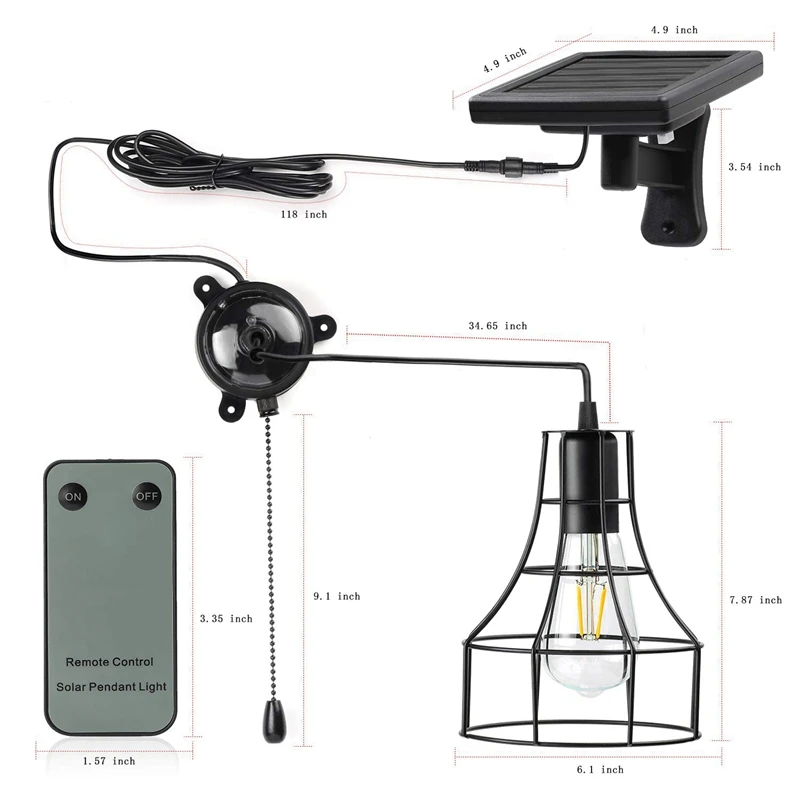 Винтажная наружная садовая декоративная Водонепроницаемая дистанционная