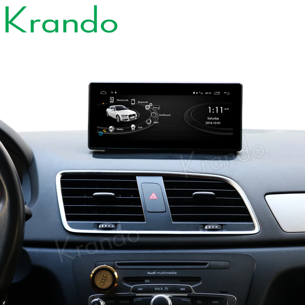 Автомагнитола Krando Android 10 0 4 + 64 ГБ 8 дюйма Dvd Gps навигация для Audi Q3 2011 2017