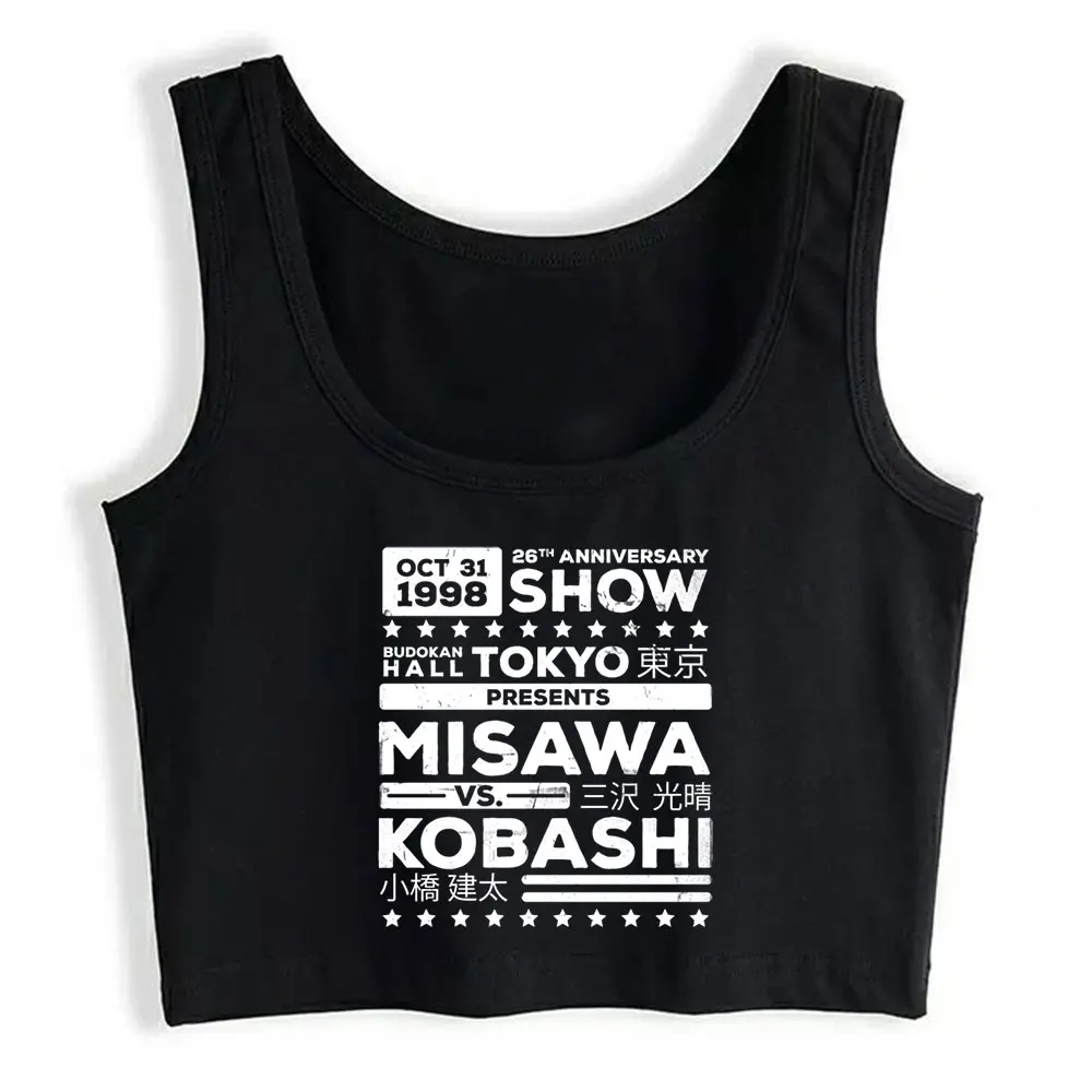 

Boho Crop Top Kobashi Vs Misawa Casual Harajuku Print Y2k Tops Womens Tops blusas mujer de moda 2021 verano Gym Tank Top Women
