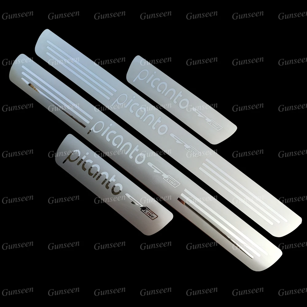 Для Киа пиканто GT линия Аксессуары порога протектор полосы Авто педаль Стикеры