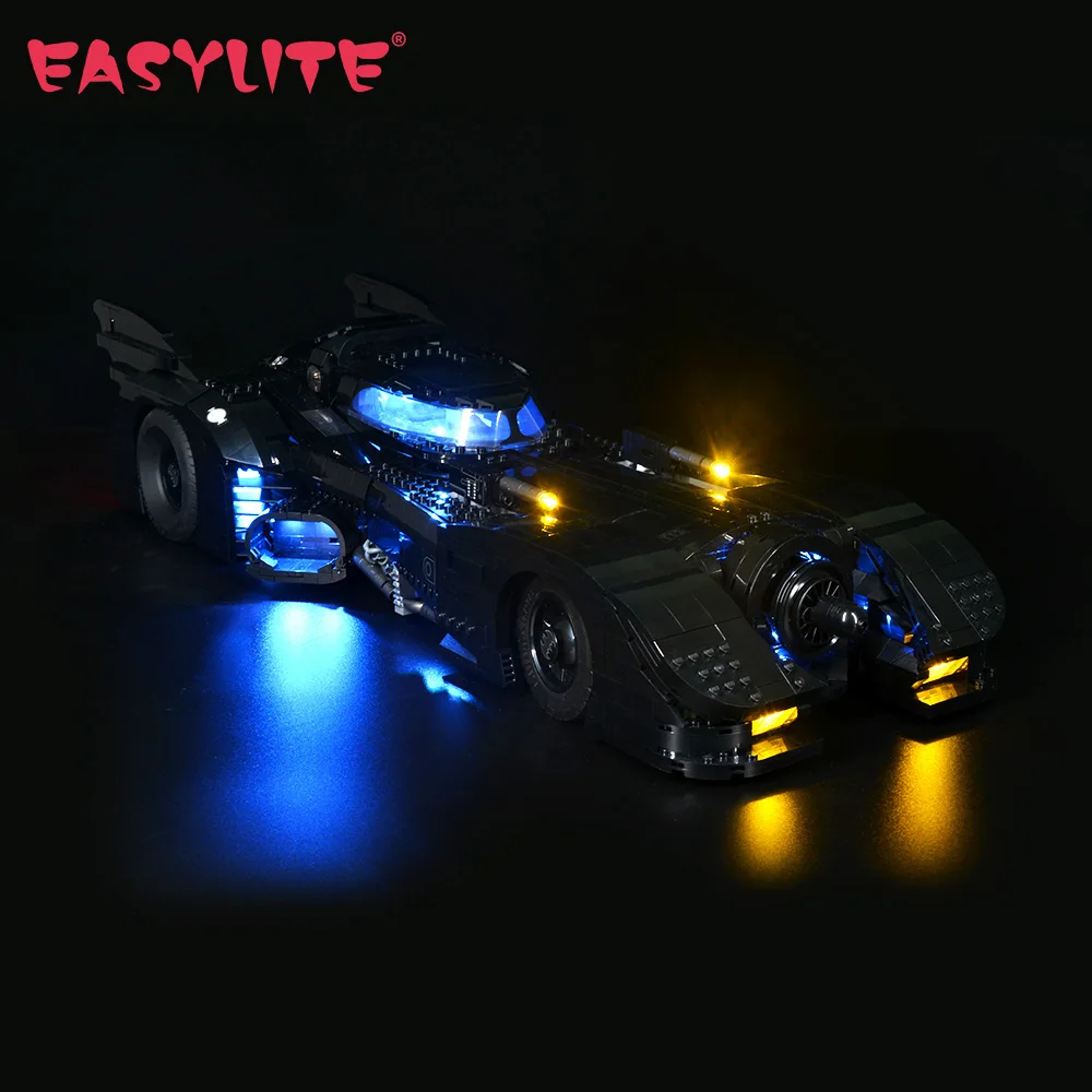 Продажа Набор со светодиодный Ной подсветкой для 76139 1989 Batmobile, игрушки, строительные блоки, набор светильников, только набор светильник ильников, не ...