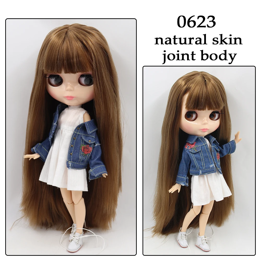 Фабрика blyth кукла bjd шарнир тела белая кожа bjd 30 см матовый лица резные губы с бровей индивидуальные лица