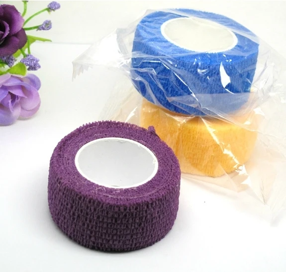 

BD147 Best quality classical Self-adhesive Non-woven Fabrics Colorful Bandage For Sports Safety more 10colors