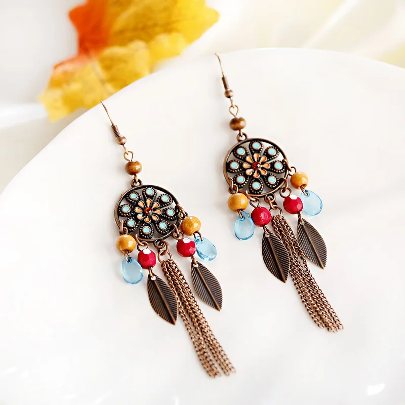 Винтажная Этническая бижутерия индийские серьги Jhumka с маленьким колокольчиком и