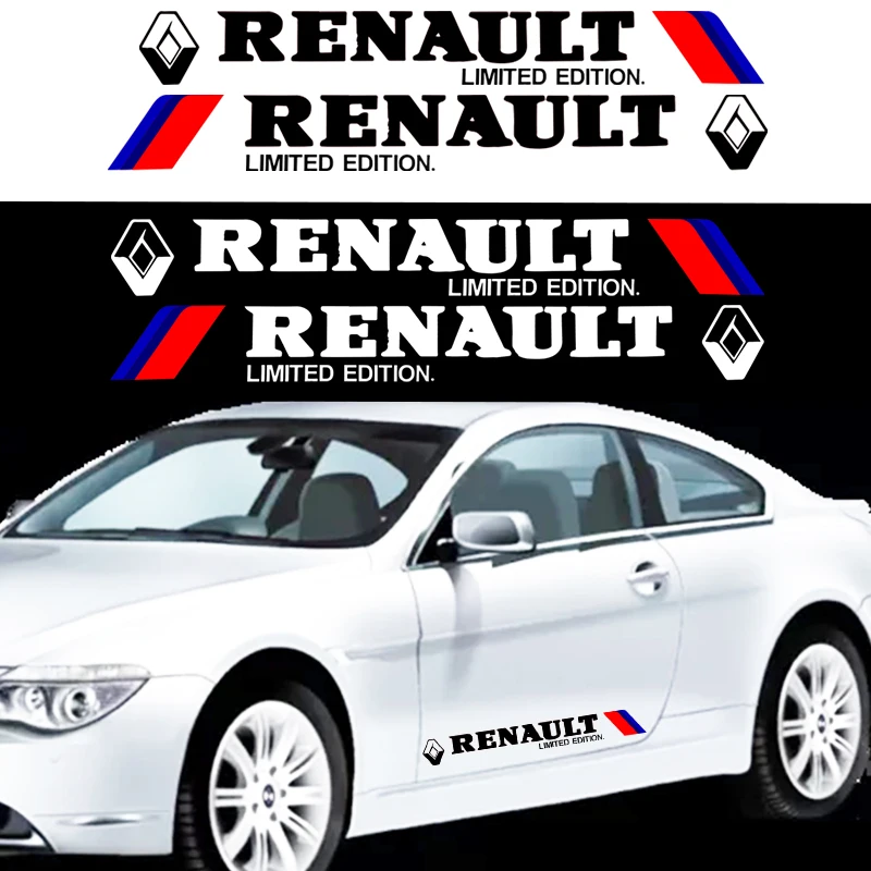 2 шт. модные черно белые наклейки для кузова автомобиля декоративные Renault Megane 3 Duster